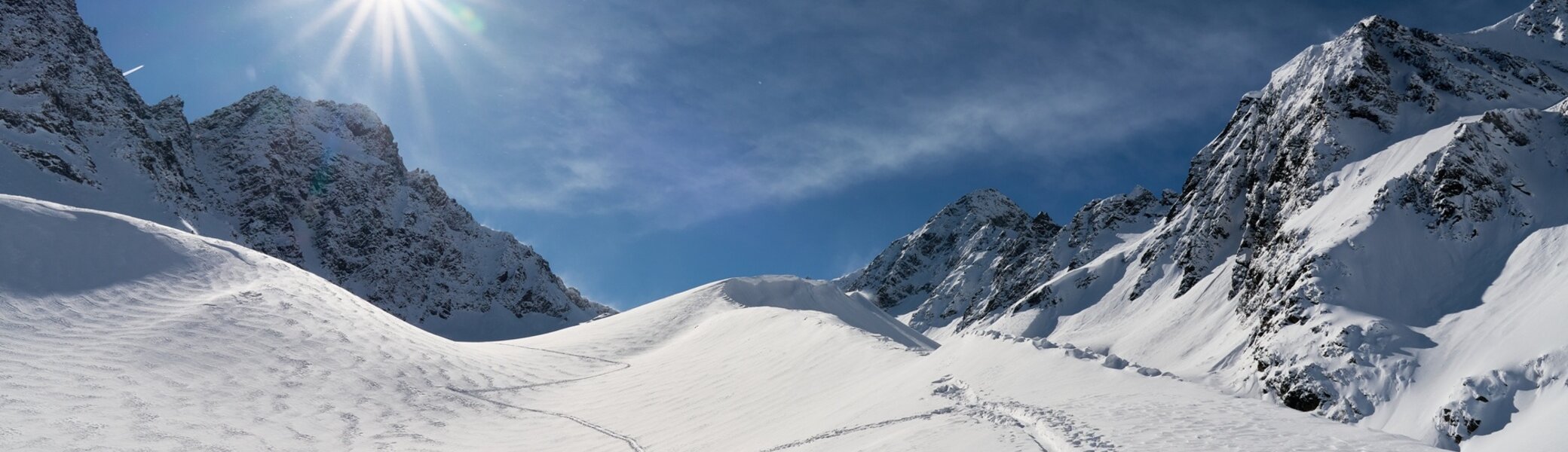 Auf Schneeschuhtour im Sellrain, Stubaier Alpen | © Alexander Goebel 2024